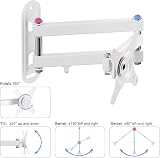 Suptek MA2720W TV Wall Mount Full Motion 15-32 inch White 75x75 100x100 view 8