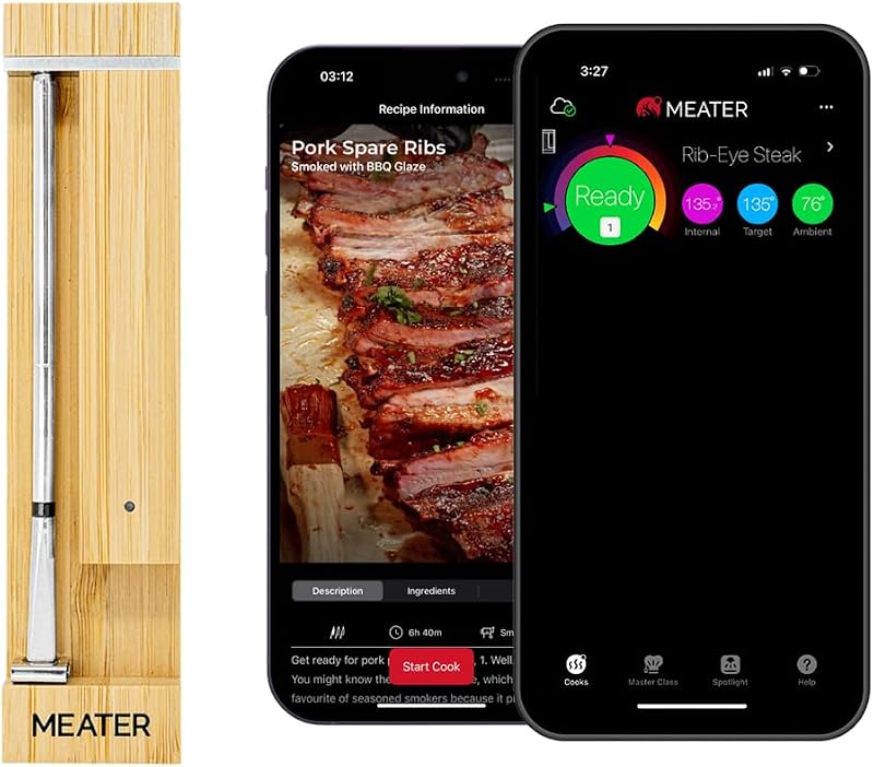 MEATER Pro 2 Plus Smart Bluetooth Wireless Meat Thermometer Lab-Certified