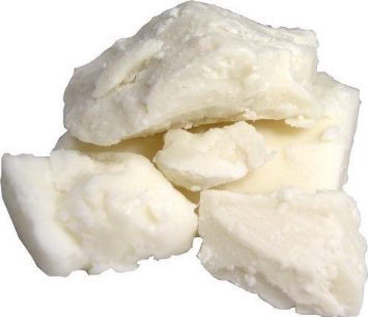 SANTMIRA PURE SHEA BUTTER RAW Unrefined Ghana Origin Ivory Color Premium Grade - Body butter, moisturizer, face cream, cracked skin, wrinkles, antioxidants, hair gel, boosts collagen - 32 oz/ 2 lbs