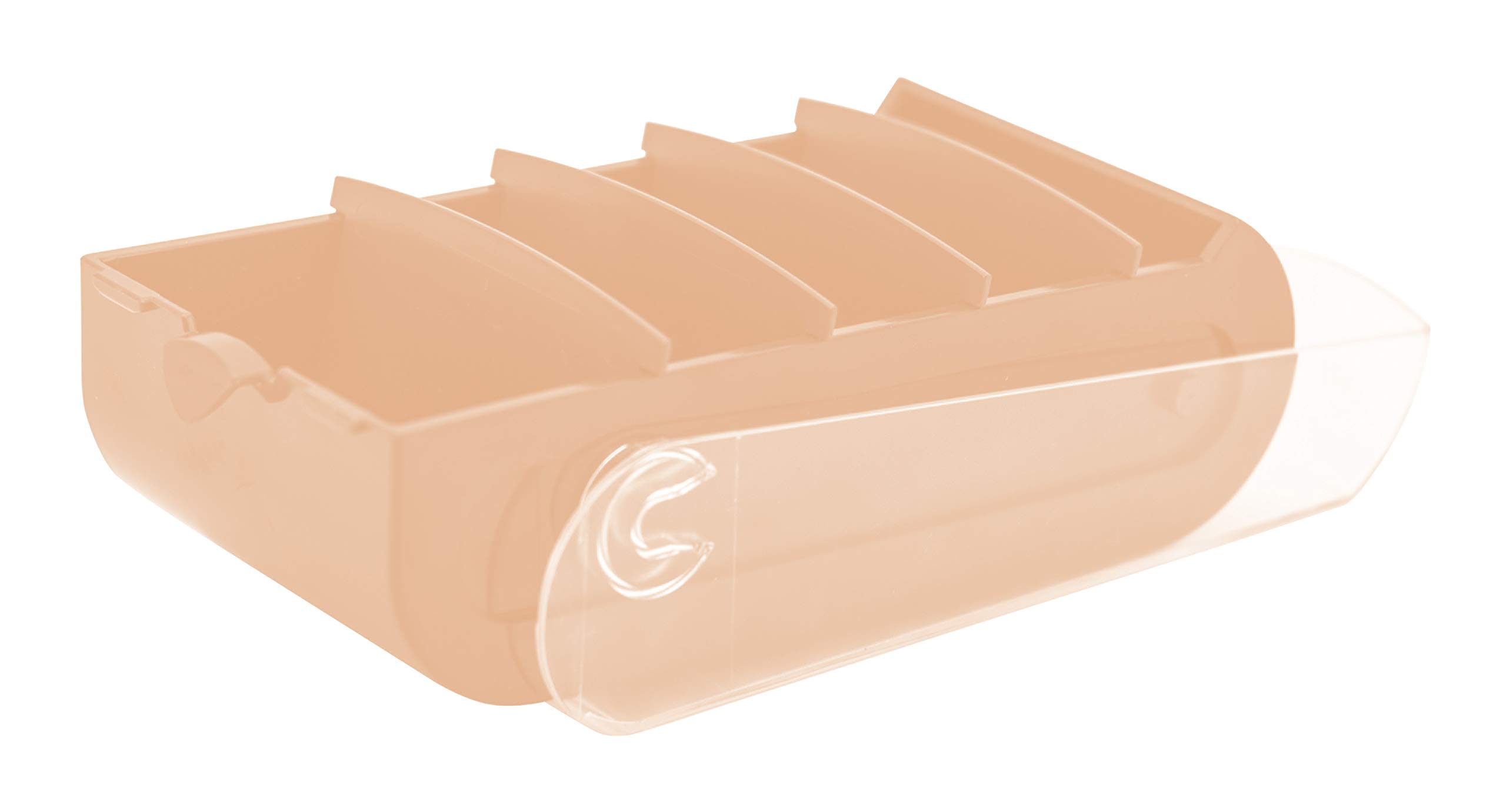 Exacompta - Ref. 5346123D - 1 Learning box BUNNYBOX A7 - dimensions 25x13.2x8.5 cm - coral/crystal colour - capacity up to 900 cards in A7 format