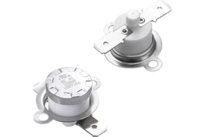 Awozkcd UL/CUL KSD301 Manual Reset Limit Switch 125V 16A Temperature Control Thermostat, 100°C/212°F Off and On by Manual,Normally Closed N.C Water Dispenser High Temp Cutoff Replacement,2 Pcs
