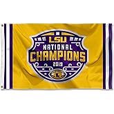 Louisiana State LSU Tigers 2019 Football National Champions Flag