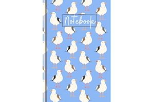 Seagull Notebook: Cute Seagull Lined Journal, The Perfect Novelty Seagull Gift for Anyone who Loves Seagulls, Wild Birds or the Seaside - Blue