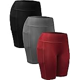 NELEUS Women's Athletic Shorts High Waist Tummy Control Workout Biker Shorts for Running Gym Yoga