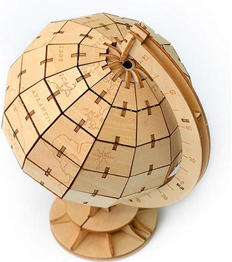 wooden globe puzzle