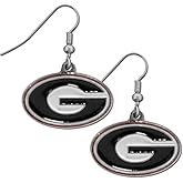 NCAA Siskiyou Sports Womens Georgia Bulldogs Chrome Dangle Earrings One Size Team Colors