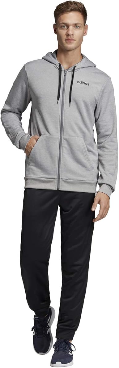badge of sport 3 stripe hooded tracksuit
