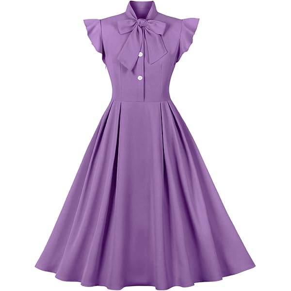 Women Long Sleeved Double Breasted Dress Lace Up Pleated Belts Dress Solid  Lapel Party Dress Rose Red S at Amazon Women's Clothing store