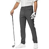 Rdruko Men's Golf Pants Stretch Dress Casual Slacks Lightweight Business Quick Dry Work with 5 Pockets