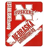 NCAA Collegiate School Logo Fleece Blanket (Nebraska Cornhuskers, 50