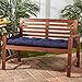 Greendale Home Fashions Outdoor 51-inch Bench Cushion, Navy