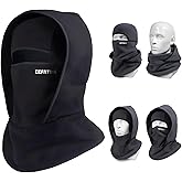 Outdoor Winter Warm Hat Neckband Integrated Cycling Mask Sports Ski Head Cover, Windproof Fleece Thermal Face Mask