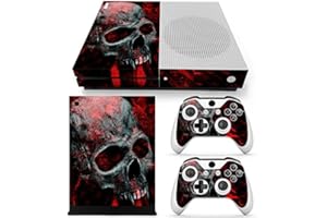 Gam3Gear Vinyl Decal Protective Skin Cover Sticker for Xbox One S Console & Controller (NOT Xbox One Elite/Xbox One/Xbox One X) - Red Skull