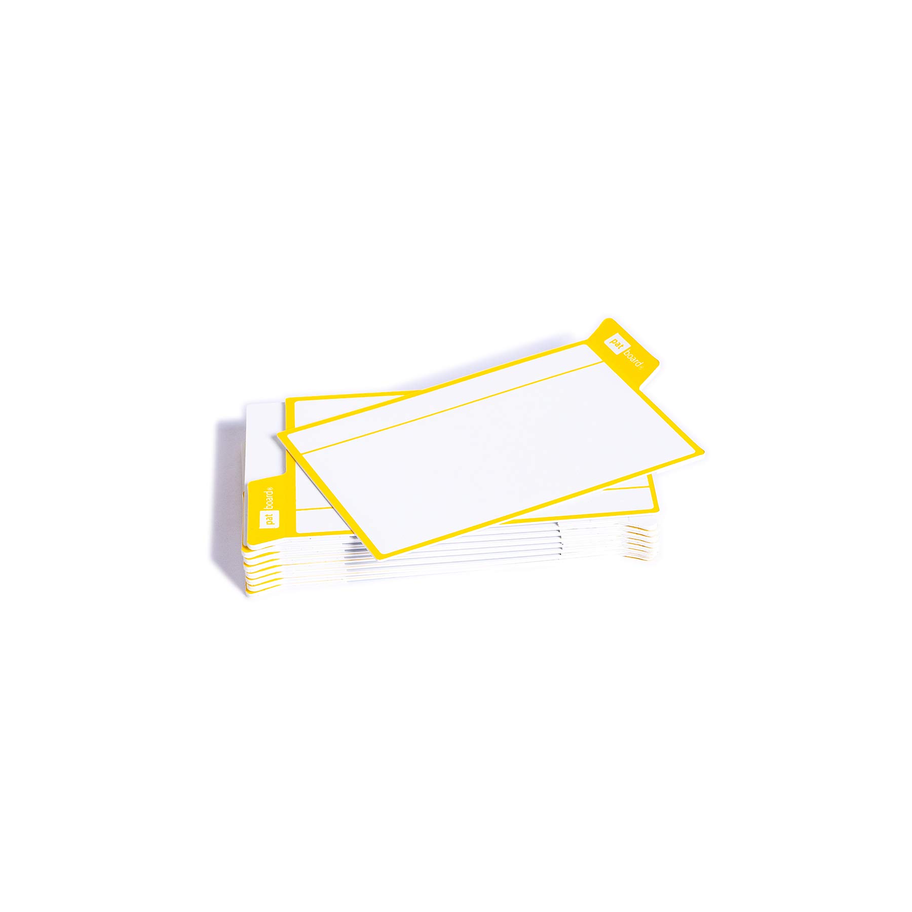 PATboard Scrum Board and Kanban Board - 16 Task Cards Medium - with nanocups® for Glass - Yellow