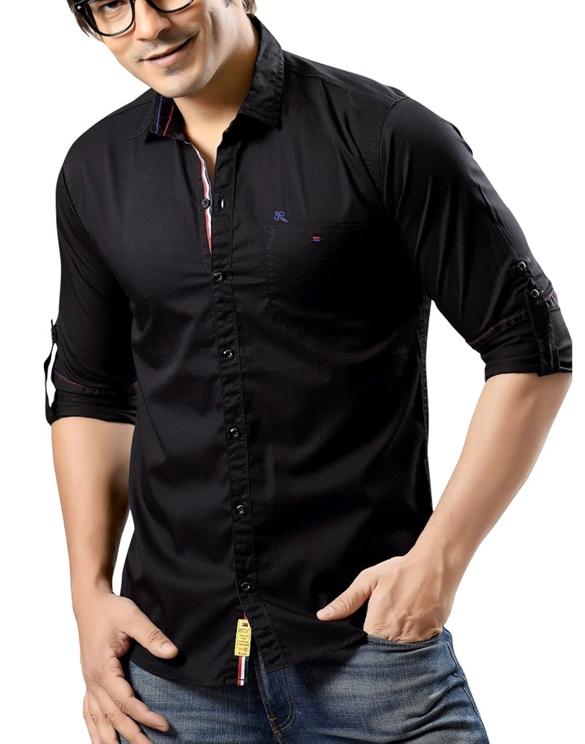 redox men's slim fit cotton shirt [9536-full]