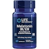 Life Extension Melatonin IR/XR - Immediate & Extended-Release Melatonin - 7 Hours Support - For Uninterrupted Sleep Patterns,
