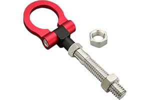 Heavy Duty Anodized Folding Tow Hooks Track Racing Towing Fits for 07-17 Compass & Patriot, 06-10 Chrysler PT, 07-12 Dodge Ca