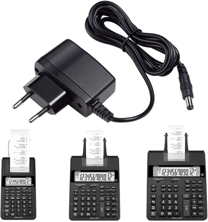 Casio AD-A60024SGP1OP1EH - Adaptador de Corriente, Negro: Amazon.es: Oficina y papelería