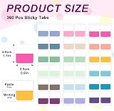 Hanyousheng 360 Colour Sticky Tabs 18 Colors 2.5x2.8 cm Reusable view 2