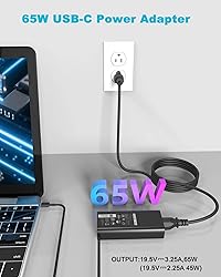 Njiwpnzo 60W 65W USB C Laptop Charger for Dell
