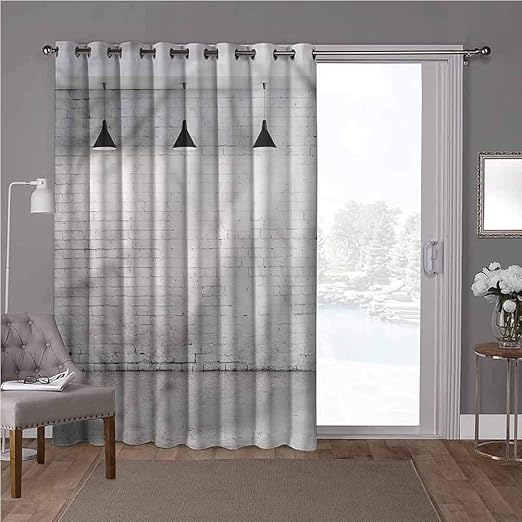 YUAZHOQI Energy Efficient Sliding Patio Door Curtain Panel, Abstract