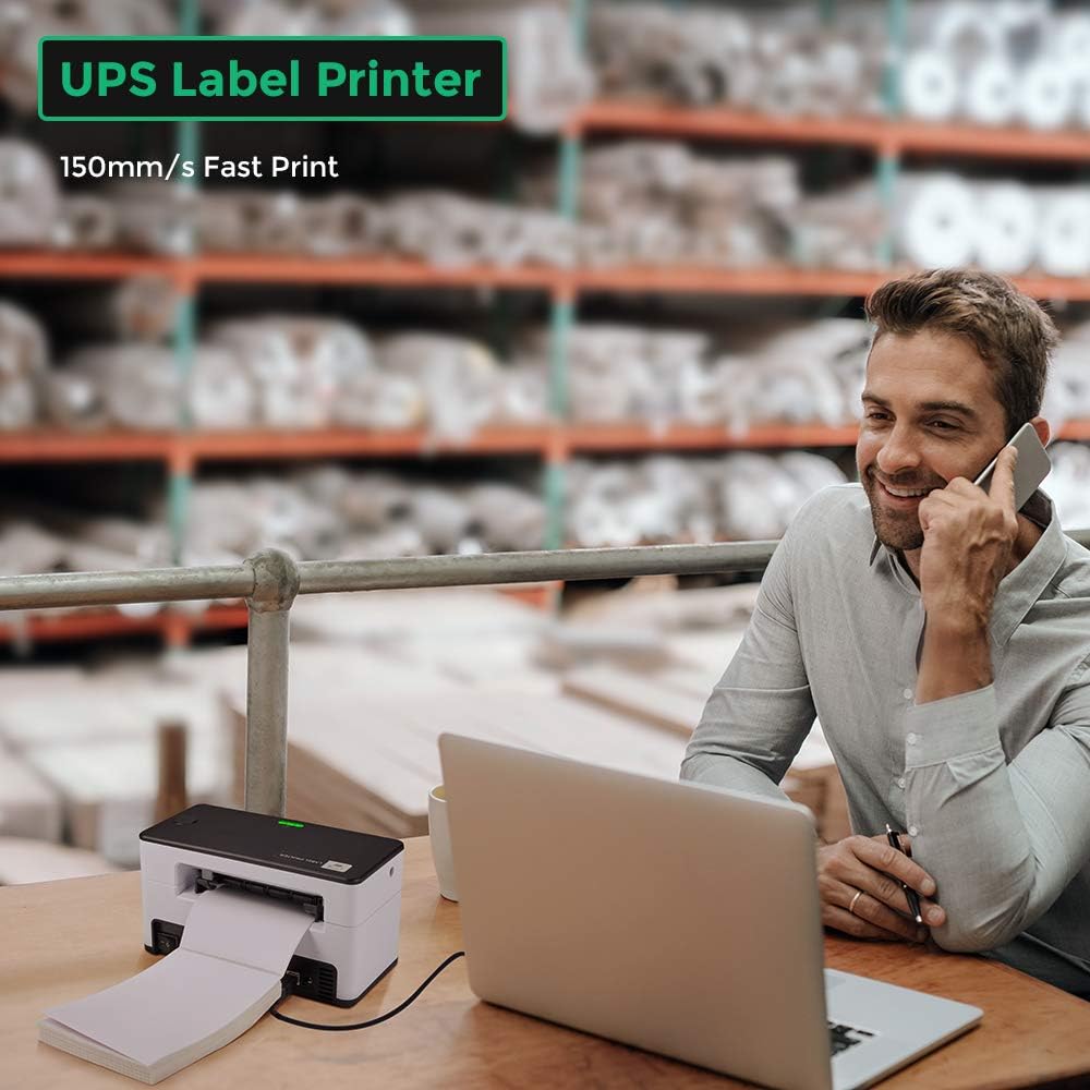 MUNBYN Thermal Label Printer 4x6, High Speed Direct USB Thermal Barcode 4×6 Shipping Label Printer Marker Writer Machine, One Click Set up,Compatible with Ebay, , FedEx,UPS,Shopify,Etsy: Electronics