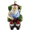 Old World Christmas Santa Vaccinated Glass Blown Christmas Tree Ornament