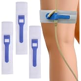 Foley Catheter Leg Strap - Secure &amp; Comfortable Non-Slip Holder for Urinary Drainage Bags - with Silicone to Reduce Slipping - Soft-Touch Fabric, Adjustable Fit, Reusable 3-Pack