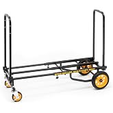Rock-N-Roller R6RT (Mini) 8-in-1 Folding Multi-Cart/Hand Truck/Dolly/Platform Cart/29" to 42.5" Telescoping Frame/500 lbs. Load Capacity, Black