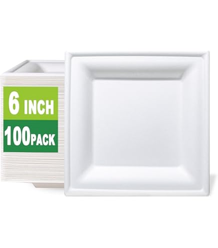 Disposable Paper Plate - 6-8 Inch Circular Design, Heat Resistant For