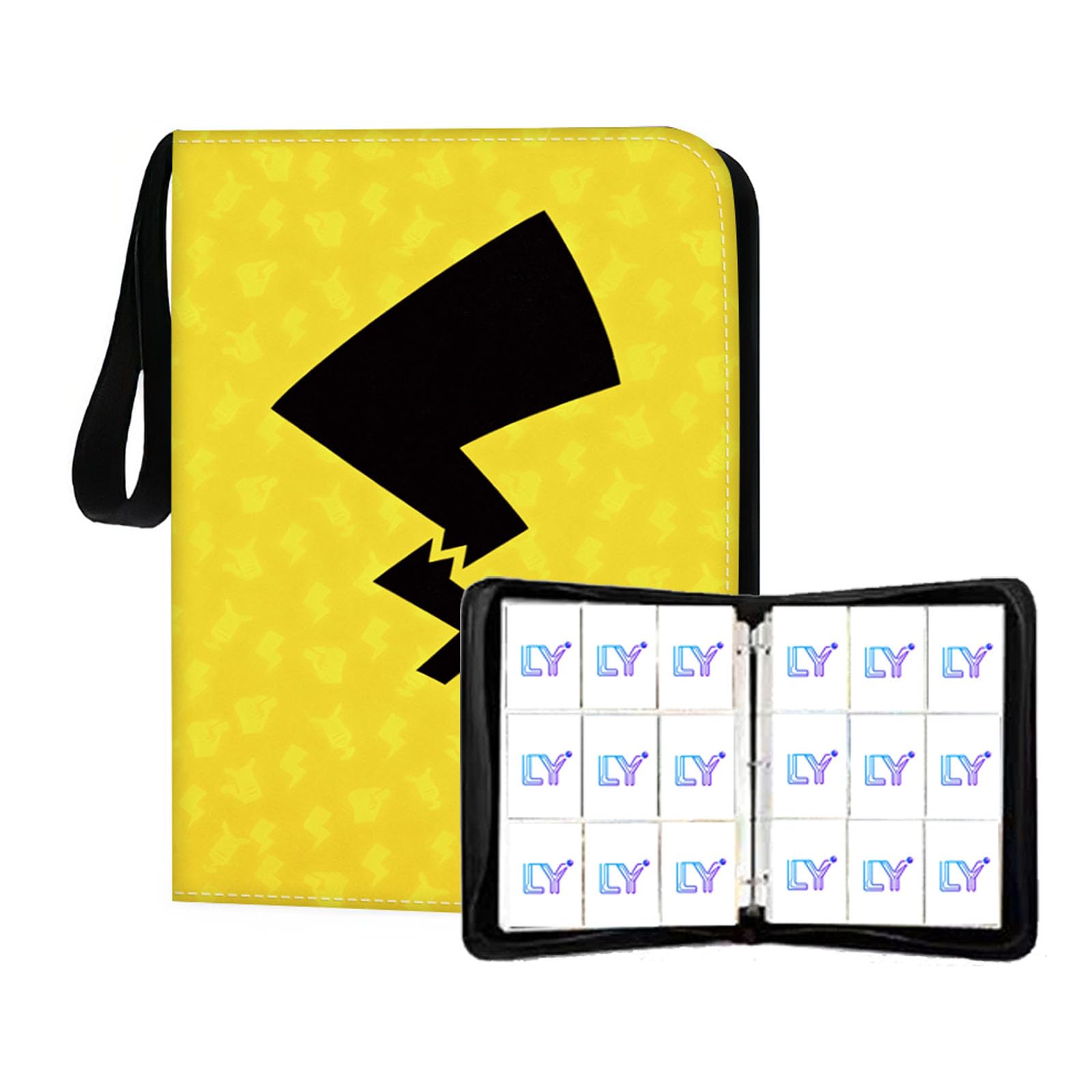 Trading Card Albums 900 Pockets, Heavy Duty Trading Card Binder Storage, Waterproof PU Card Folders with 50 Removable Sleeves, Collection Binder for Kids Adult Gifts