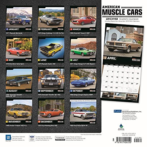 American Muscle Cars Wall Calendar, Muscle Cars | Hot Rods by BrownTrout