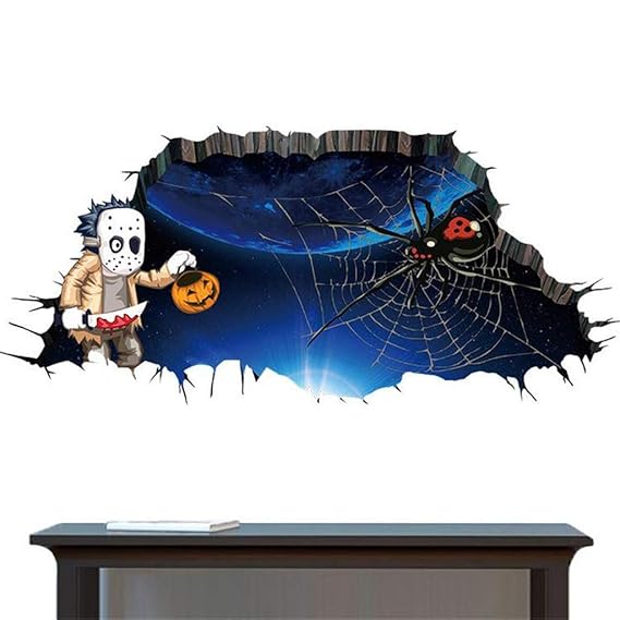 YWLINK Vinilo Decorativo Personalidad De Halloween Etiqueta De ...
