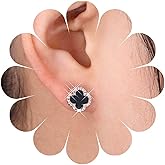 Eviarli Vintage Four Leaf Clover Earrings Clover Stud Earrings Crystal Clover Earrings Charm Lucky Earrings Jewelry for Women Teen Gifts