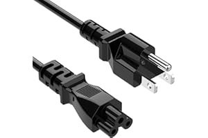 Etssembo 3 Prong Power Cord Replacement Power Cable for Computer TV Monitors, Compatible with Dell IBM HP Asus Sony Samsung Toshiba Lenovo Acer Epson Printer LG LED LCD Smart 1080p HDTV, 6 Ft AC Cable