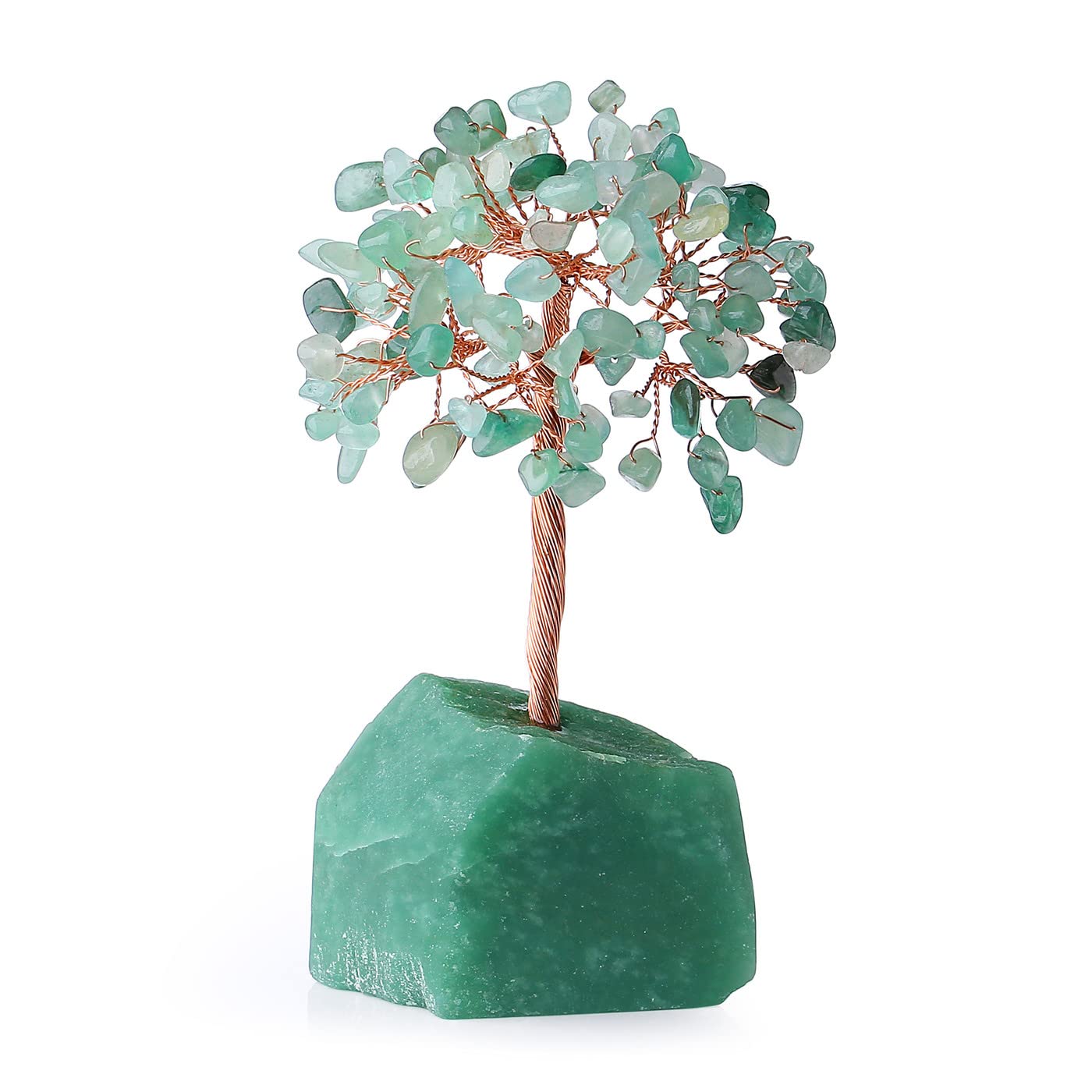 XIANNVXI Green Aventurine Tree Crystal Tree Ornaments for Living Room Green Ornament Room Decor Reiki Fengshui Decor