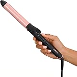 BaByliss Rose-Quartz 25mm Curling Tong Ceramic 160-210C Pink Black C451U view 6