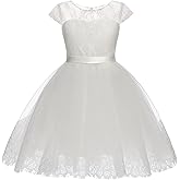 Abaowedding g First Communion Dresses Flower Girl Dress Lace Up Communion Dress Ball Gown Girl Dress