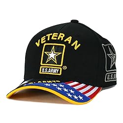 US Army Veteran Hat Army Military Official Licensed