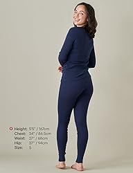 LAPASA Womens 100% Merino Wool Base Layer Set