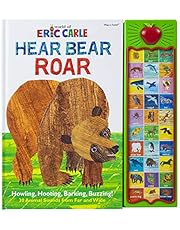 World of Eric Carle, Hear Bear Roar 30-Button Animal Sound Book - Great for First Words - PI Kids