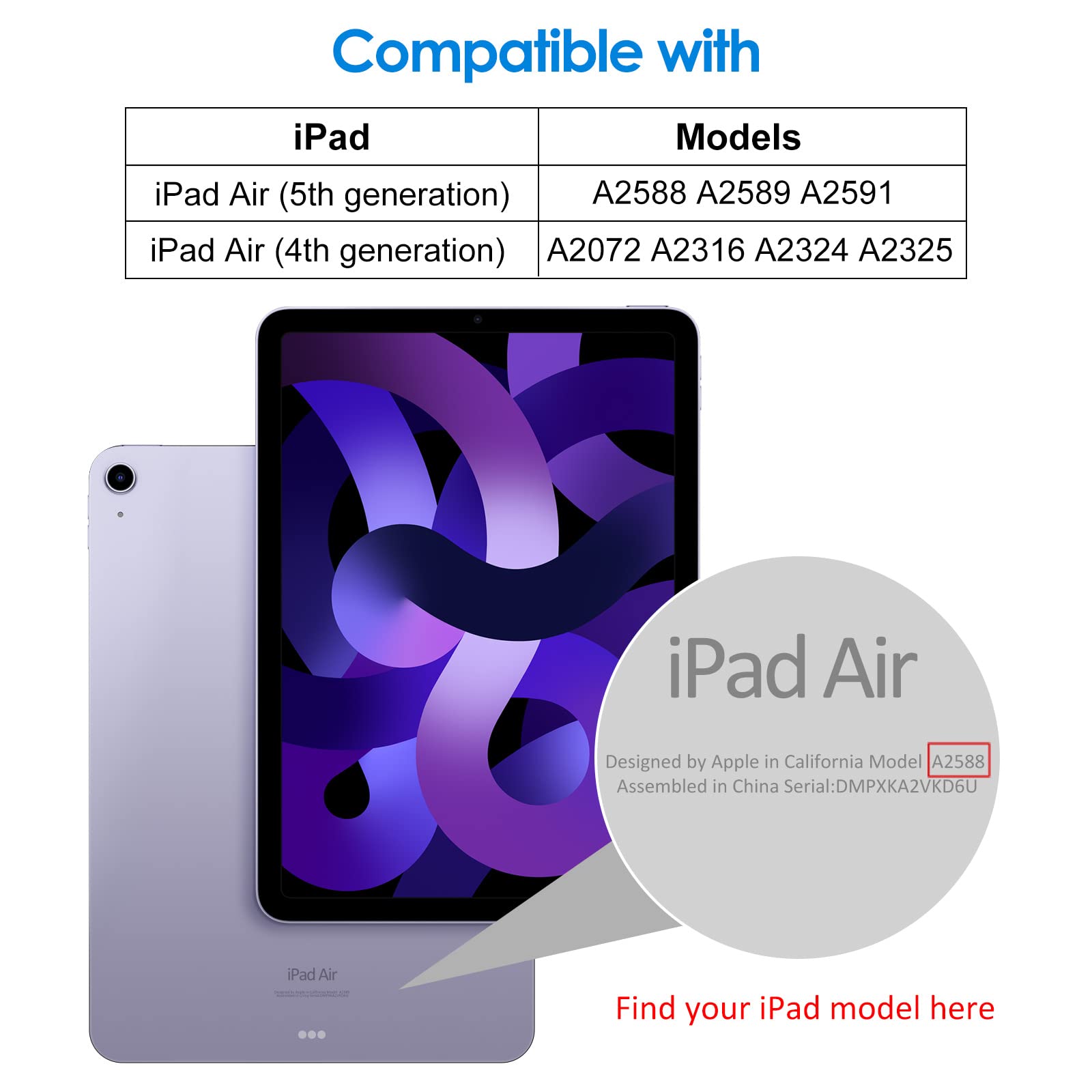 JETech Screen Protector for iPad Air 5/4 (10.9 Inch, Model 2022/2020, 5th/4th Generation), Tempered Glass Screen Protector, HD Clear, Pack of 1