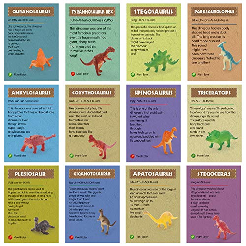 VATOS Dinosaurier Eier 12 Stück, Dinosaurier Ei Toy Entdecken sie 12 Verschiedene Dinos, Archäologie Spielzeug STEM Lernspielzeug Party Dinosaur Figuren für 6-10 Jahre Jungen Mädchen Kinder Geschenk – Bild 8