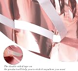 OWill Rose Gold Metallic Tinsel Curtain 2pcs 3ft x 8.3ft Backdrop view 5