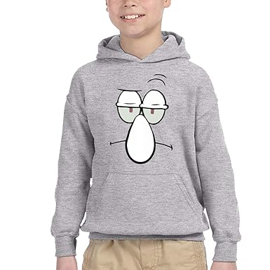 Amazon スポンジ ボブ キャラ イカルド フェイス イラスト パーカー