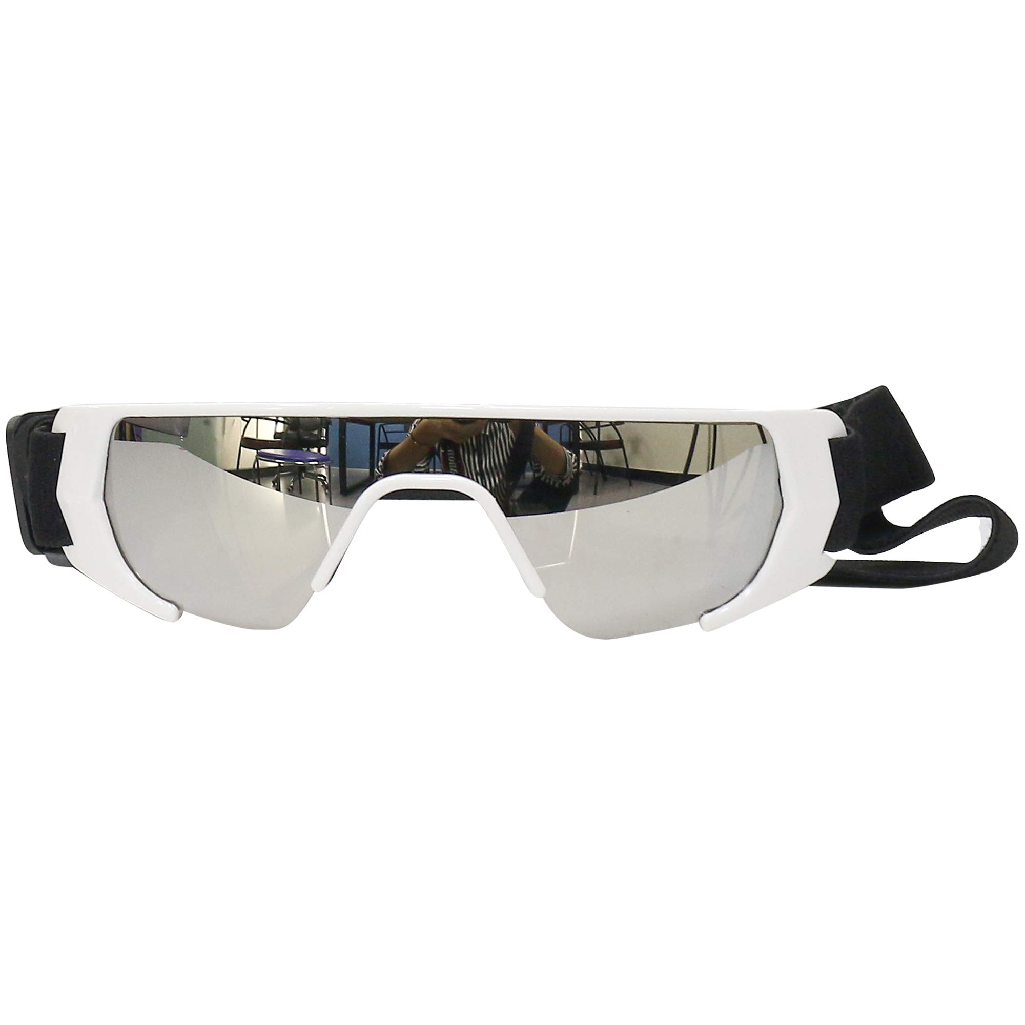 URBEST Dog Goggles,Small Dog Sunglasses Waterproof Windproof UV Protection for Doggy Puppy Cat (Small, White)