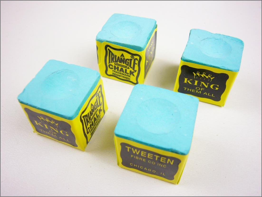 8 pcs Green TRIANGLE Snooker Pool Chalk - FAST FREE P+P by Tweeten