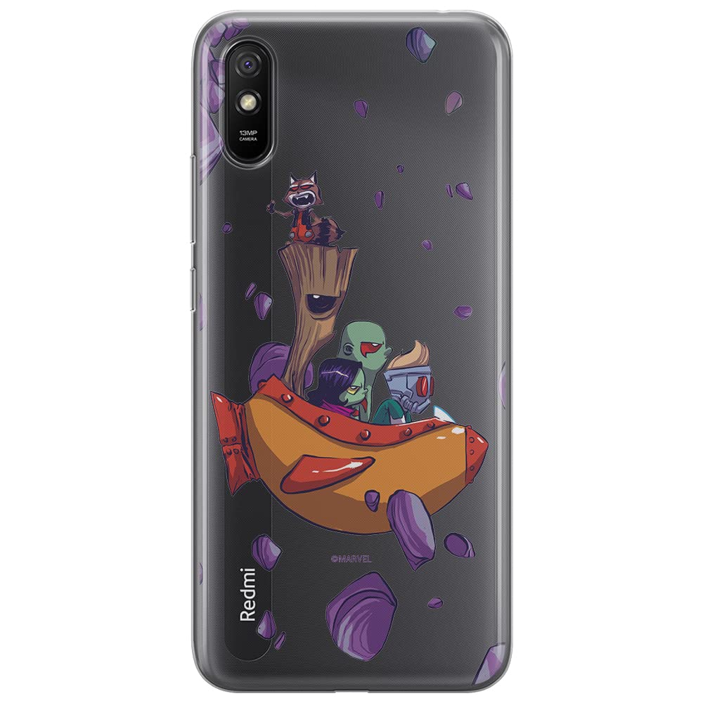 ERT GROUP mobile phone case for Xiaomi REDMI 9A original and officially Licensed Marvel pattern Guardians of the Galaxy 010 optimally adapted to the shape of the mobile phone, partially transparent