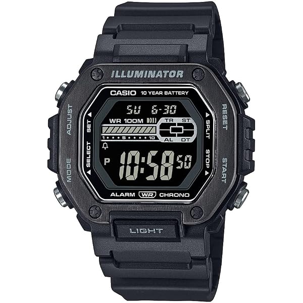 Casio WS-B1000 Series Orologio Digitale Uomo - Nero, 100m, Step Tracker, Bluetooth, LED