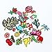 24pcs/lot Iron-on or Sew-on Embroidered Patches Motif Applique Sewing Accessories